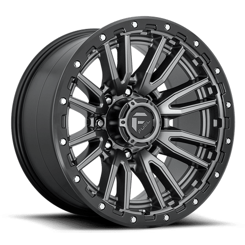 Fuel D680 REBEL MATTE GUN METAL BLACK BEAD RING 22x12 8x180 Wheels | Offset: -44 | Backspace: 8.23 | Bore: 124.2