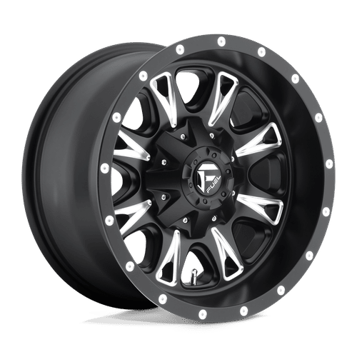Fuel D513 MATTE BLACK MILLED 18x10 5x114.3/5x127 Wheels | Offset: -12 | Backspace: 5.03 | Bore: 78.1