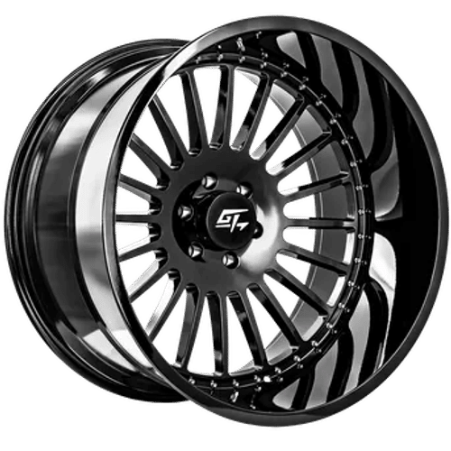GT OFFROAD Strike Gloss Black Gloss Black 20x10 6x139.7 Wheels | Offset: -18 | Backspace: 5.5 | Bore: 106.1