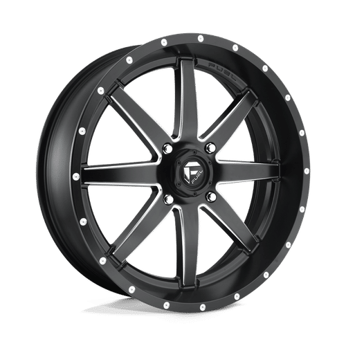 Fuel D538 MATTE BLACK MILLED 14x7 4x156 Wheels | Offset: 38 | Backspace: 5.5 | Bore: 132