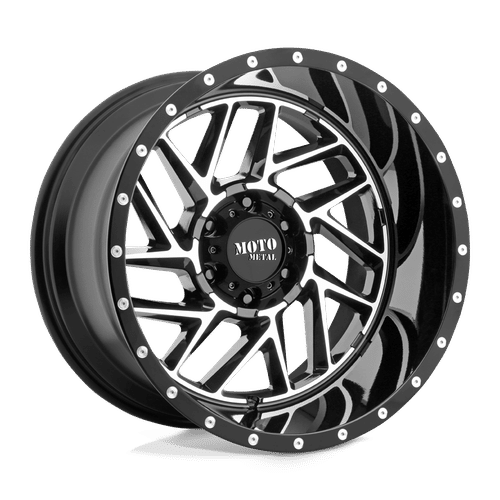 Moto Metal MO985 BREAKOUT GLOSS BLACK MACHINED 20x10 8x165.1 Wheels | Offset: -18 | Backspace: 4.79 | Bore: 125.1