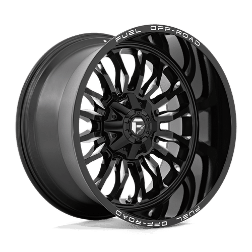 Fuel D795 GLOSS BLACK MILLED 22x12 5x114.3/5x127 Wheels | Offset: -44 | Backspace: 4.77 | Bore: 78.1