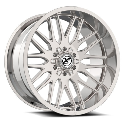 XF OFFROAD XF-240 Chrome 20x9 8x165.1/8x170 Wheels | Offset: 12 | Backspace: 5.5 | Bore: 125.2