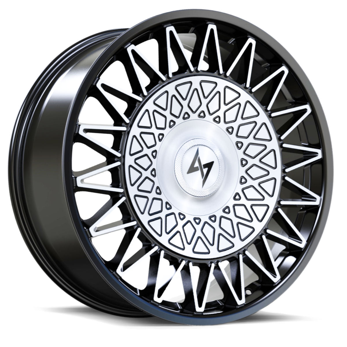 Sentali Luxx Crown Gloss Black Machined 22x10.5 5x112/5x115 Wheels | Offset: 25 | Backspace: nan | Bore: 71.6