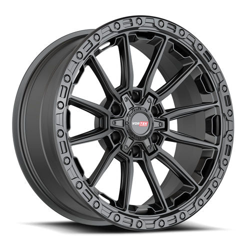 VORTEK VRT-601MB Matte Black 22x10 6x135/6x139.7 Wheels | Offset: -12 | Backspace: 5 | Bore: 106.1