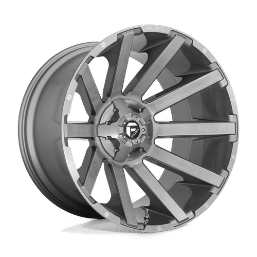 Fuel D714 BRUSHED GUN METAL TINTED CLEAR 20x10 5x114.3/5x127 Wheels | Offset: -18 | Backspace: 4.79 | Bore: 78.1