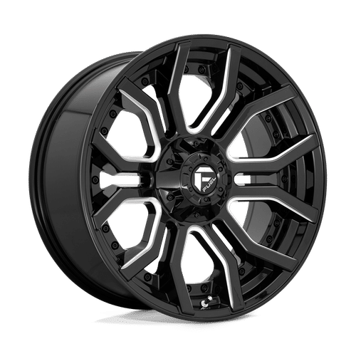 Fuel D711 GLOSS BLACK MILLED 24x12 8x180 Wheels | Offset: -44 | Backspace: 4.77 | Bore: 124.2
