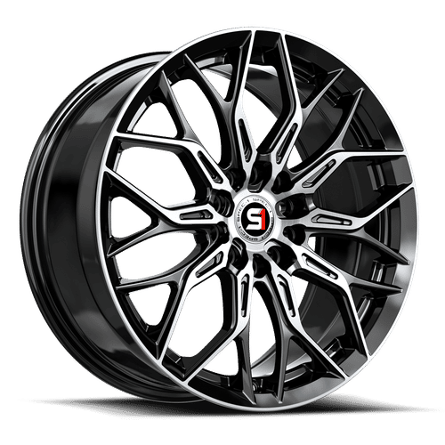 SPEC-1 RACING SP-57 Gloss Black Machined 17x7.5 5x110/5x114.3 Wheels | Offset: 42 | Backspace: nan | Bore: nan