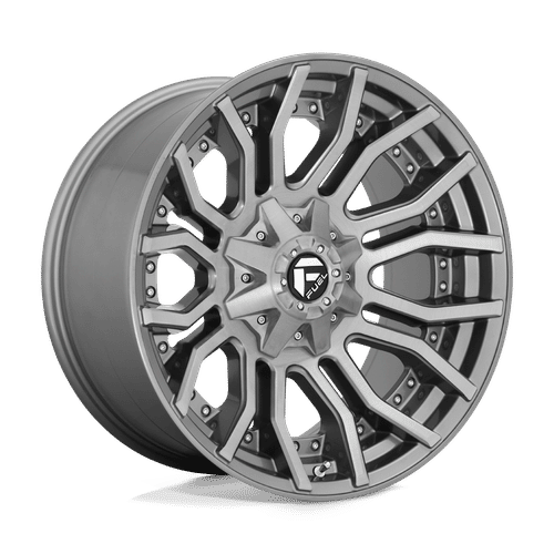 Fuel D713 BRUSHED GUN METAL TINTED CLEAR 20x10 8x165.1 Wheels | Offset: -18 | Backspace: 4.79 | Bore: 125.1