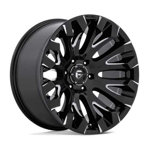 Fuel D828 GLOSS BLACK MILLED 20x10 6x139.7 Wheels | Offset: -18 | Backspace: 4.79 | Bore: 106.1