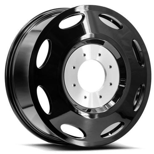 XF OFFROAD DUALLY INNER-GB Gloss Black Dually 20x8.25 10x225 Wheels | Offset: 115 | Backspace: 9.25 | Bore: 170.1