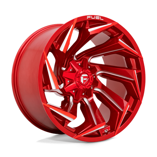 Fuel D754 CANDY RED MILLED 22x12 8x170 Wheels | Offset: -44 | Backspace: 4.77 | Bore: 125.1