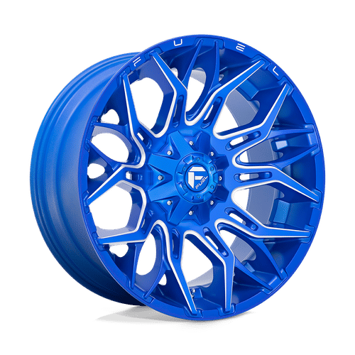 Fuel D770 ANODIZED BLUE MILLED 22x10 8x170 Wheels | Offset: -18 | Backspace: 4.79 | Bore: 125.1