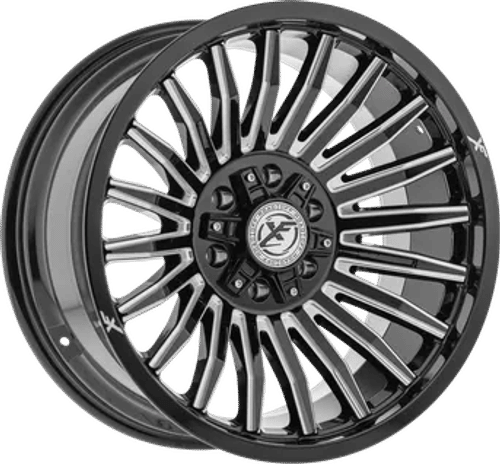 XF OFFROAD XF-231 Gloss Black Milled 20x10 8x165.1/8x180 Wheels | Offset: -12 | Backspace: nan | Bore: 125.2