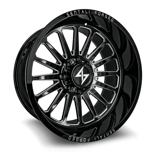 Sentali Forged SF2BM Gloss Black Milled 30x16 8x165.1 Wheels | Offset: -99 | Backspace: 4.5 | Bore: 125.2
