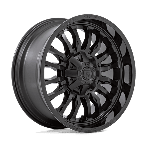 Fuel D796 MATTE BLACK WITH GLOSS BLACK LIP 20x9 5x139.7/5x150 Wheels | Offset: 1 | Backspace: 5.04 | Bore: 110.1