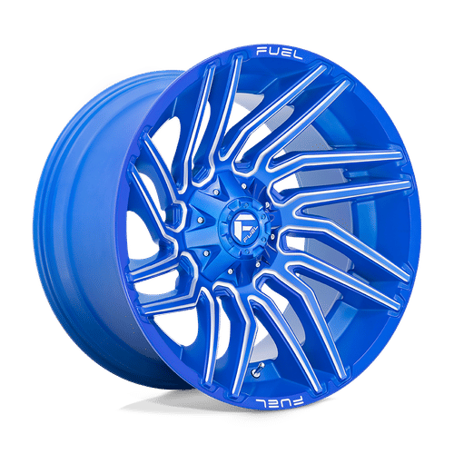 Fuel D774 ANODIZED BLUE MILLED 22x12 5x114.3/5x127 Wheels | Offset: -44 | Backspace: 4.77 | Bore: 78.1