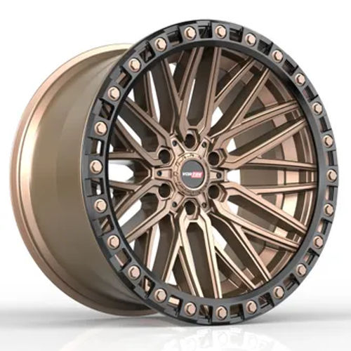 VORTEK VRT-608MBR Matte Bronze Black Bead Ring 17x9 6x135/6x139.7 Wheels | Offset: 0 | Backspace: 5 | Bore: 106.1