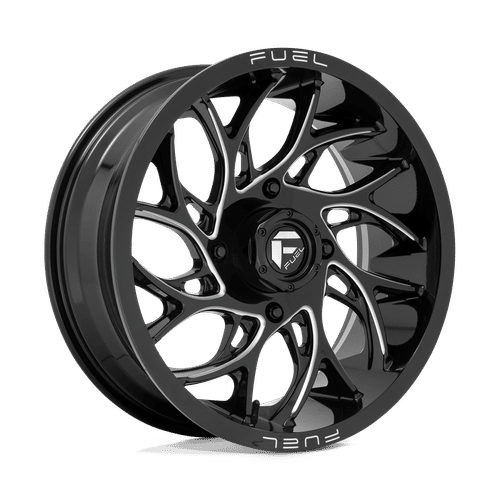 Fuel D741 GLOSS BLACK MILLED 18x7 4x156 Wheels | Offset: 13 | Backspace: 4.51 | Bore: 132