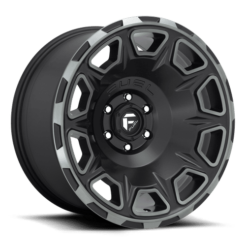 Fuel D686 VENGEANCE MATTE BLACK DOUBLE DARK TINT 20x9 6x139.7 Wheels | Offset: 1 | Backspace: 5.04 | Bore: 106.1