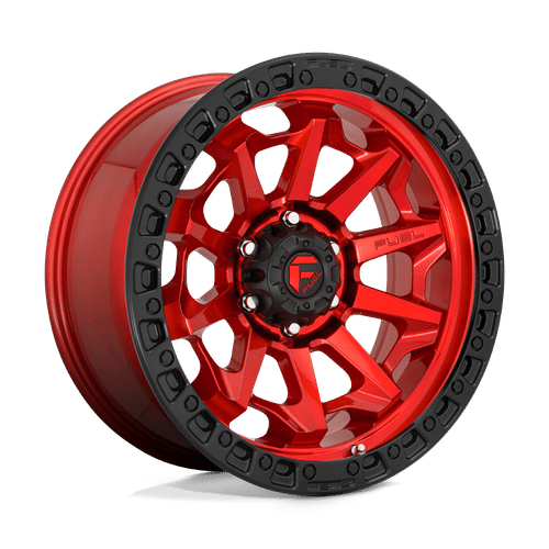 Fuel D695 CANDY RED BLACK BEAD RING 20x10 8x180 Wheels | Offset: -18 | Backspace: 4.79 | Bore: 124.2