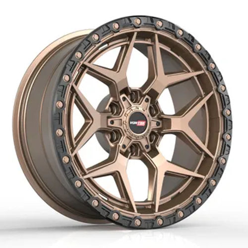 VORTEK VRT-603MBR Matte Bronze Black Bead Ring 20x9 6x135/6x139.7 Wheels | Offset: 0 | Backspace: 5 | Bore: 106.1
