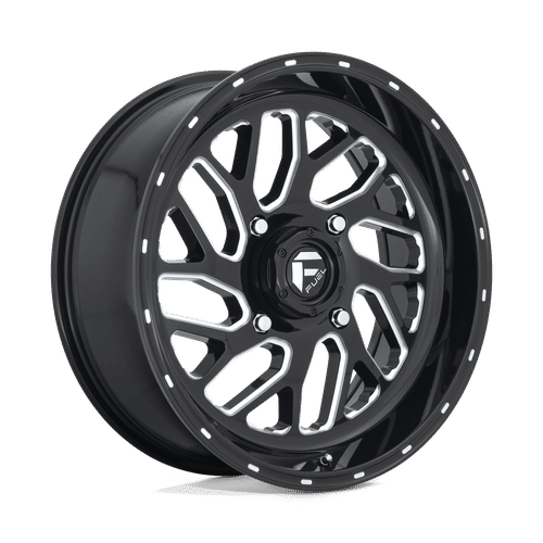 Fuel D581 GLOSS BLACK MILLED 16x7 4x137 Wheels | Offset: 13 | Backspace: 4.51 | Bore: 110.1
