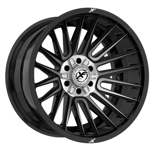 XF OFFROAD XF-234 Black Brushed Dark Tint 20x10 5x127/5x139.7 Wheels | Offset: -12 | Backspace: nan | Bore: 78.1