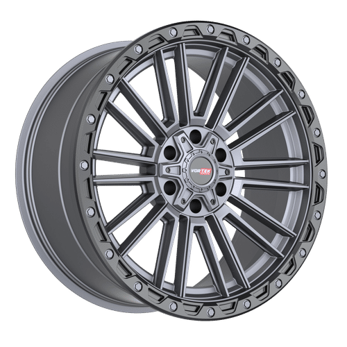 VORTEK VRT-604MTB Matte Titanium Black Bead Ring 22x10 6x135/6x139.7 Wheels | Offset: -18 | Backspace: nan | Bore: 106.1