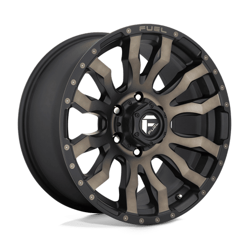 Fuel D674 MATTE BLACK DOUBLE DARK TINT 17x9 6x139.7 Wheels | Offset: 1 | Backspace: 5.04 | Bore: 106.1