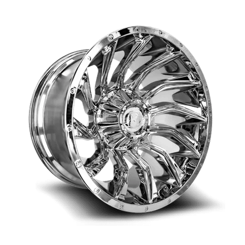 XF OFFROAD XF 224 Chrome 22x12 8x165.1/8x170 Wheels | Offset: -44 | Backspace: nan | Bore: 125.2