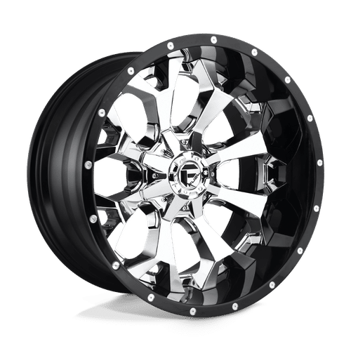 Fuel D246 CHROME PLATED GLOSS BLACK LIP 22x10 6x135/6x139.7 Wheels | Offset: -13 | Backspace: 4.99 | Bore: 106.1