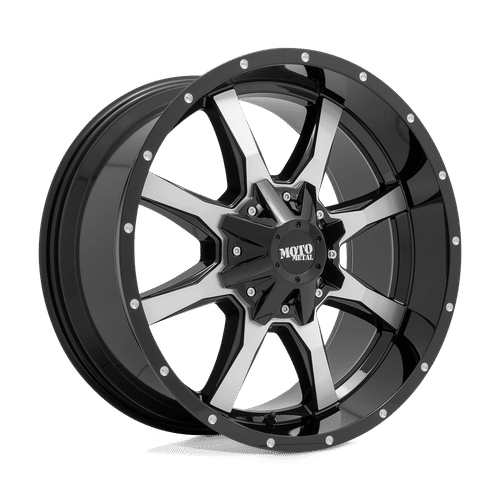 Moto Metal MO970 GLOSS BLACK MACHINED FACE 20x12 6x135/6x139.7 Wheels | Offset: -44 | Backspace: 4.77 | Bore: 106.1