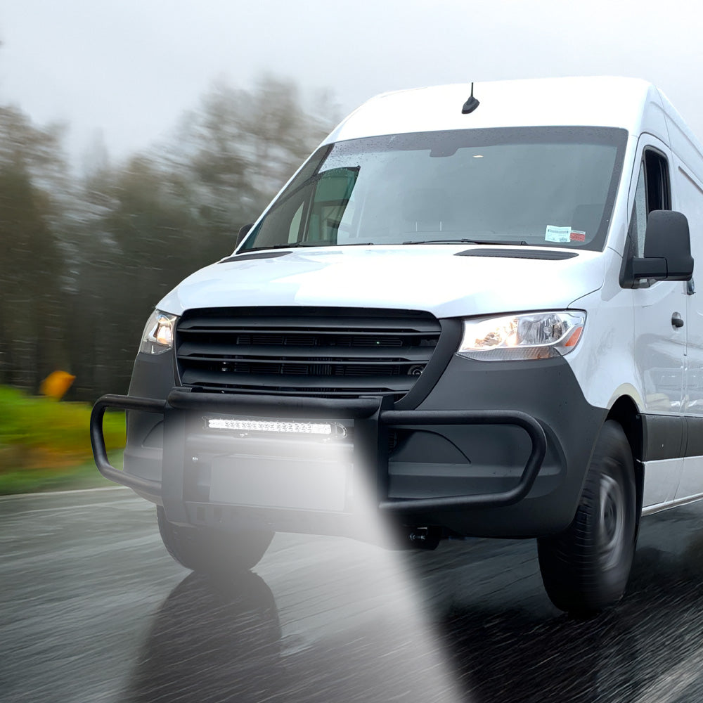 Vanguard Black Powdercoat Front Guards Front Runners Bumper Guard for 2010-2025 mercedes-benz sprinter 2500 nan