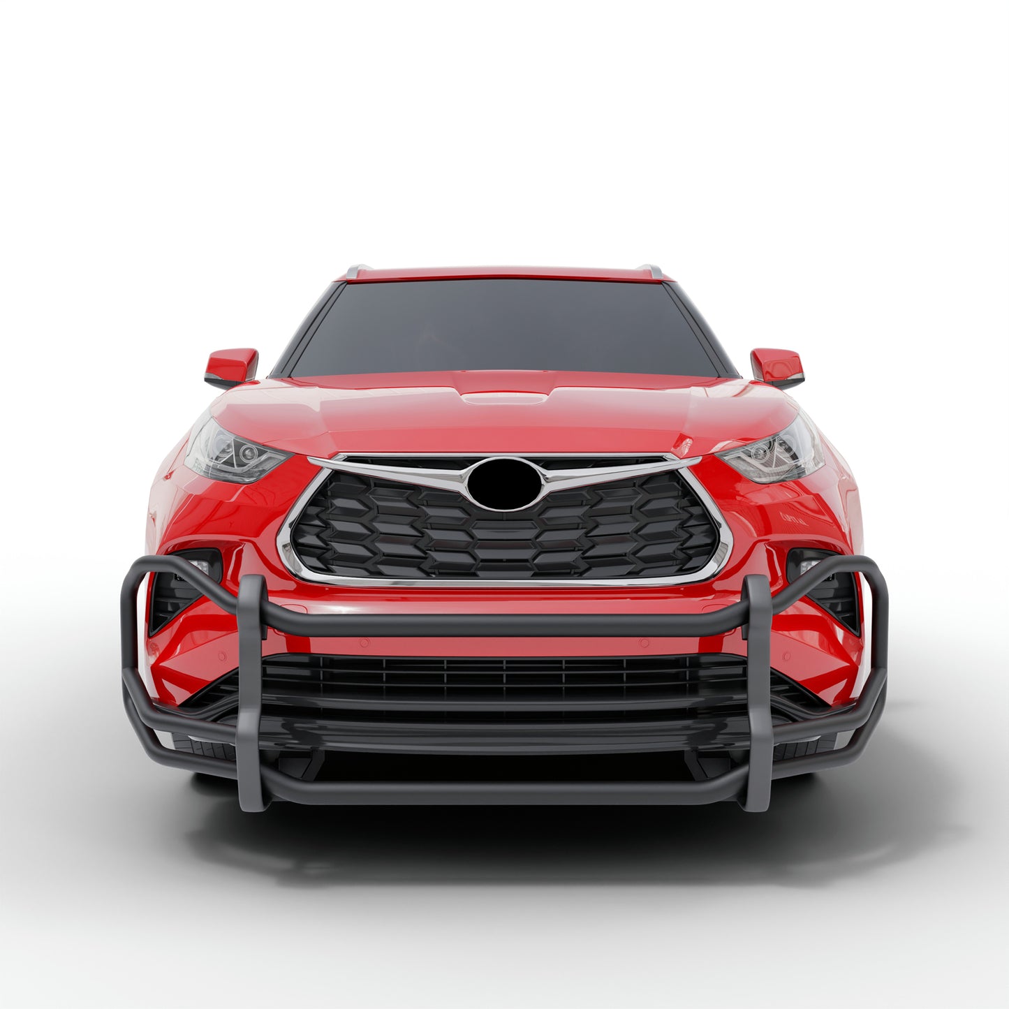 Vanguard Black Powdercoat Front Guards Front Runners Bumper Guard for 2020-2024 toyota highlander