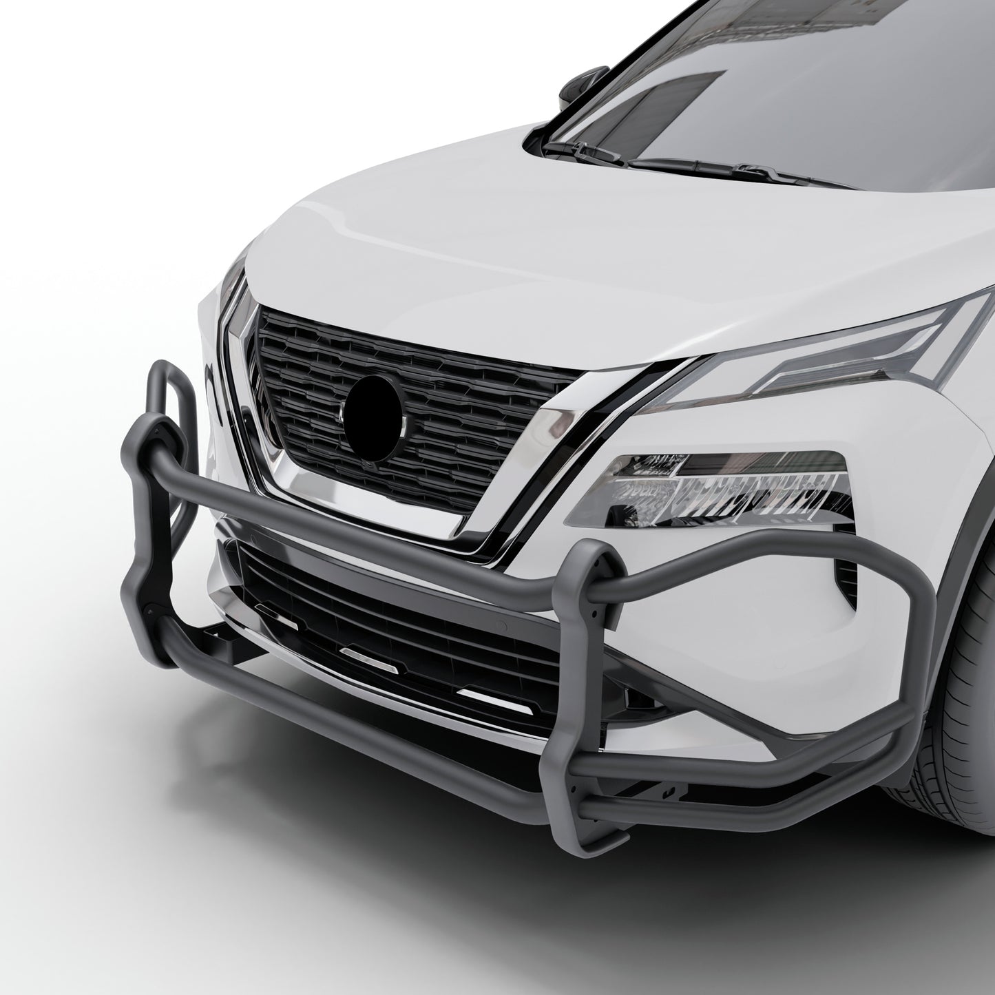 Vanguard Black Powdercoat Front Guards Front Runners Bumper Guard for 2022-2024 mitsubishi outlander
