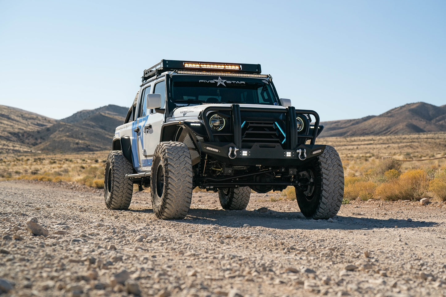 Vanguard Black Powdercoat Heavy Duty Bumpers And Grilles Rear Bumpers Bumper for 2020-2024 jeep gladiator