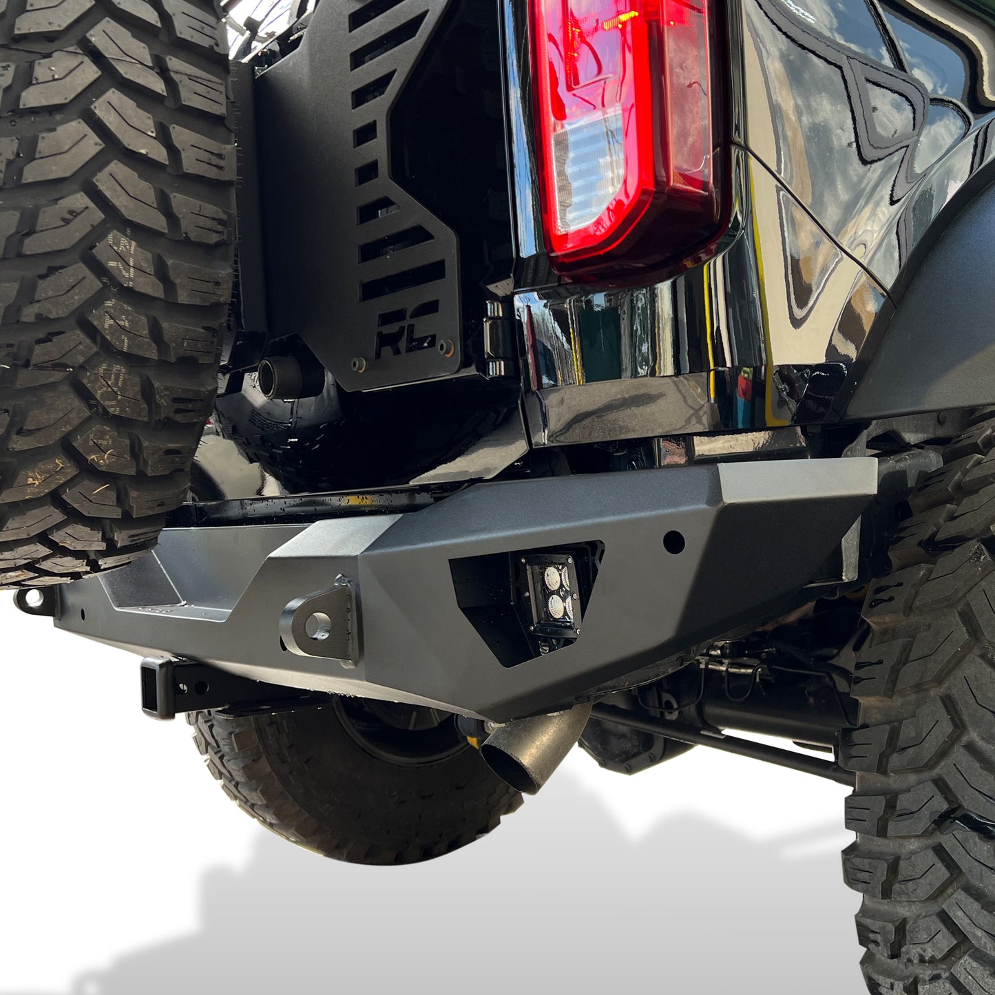 Vanguard Black Powdercoat Heavy Duty Bumpers And Grilles Rear Bumpers Bumper for 2021-2024 ford bronco