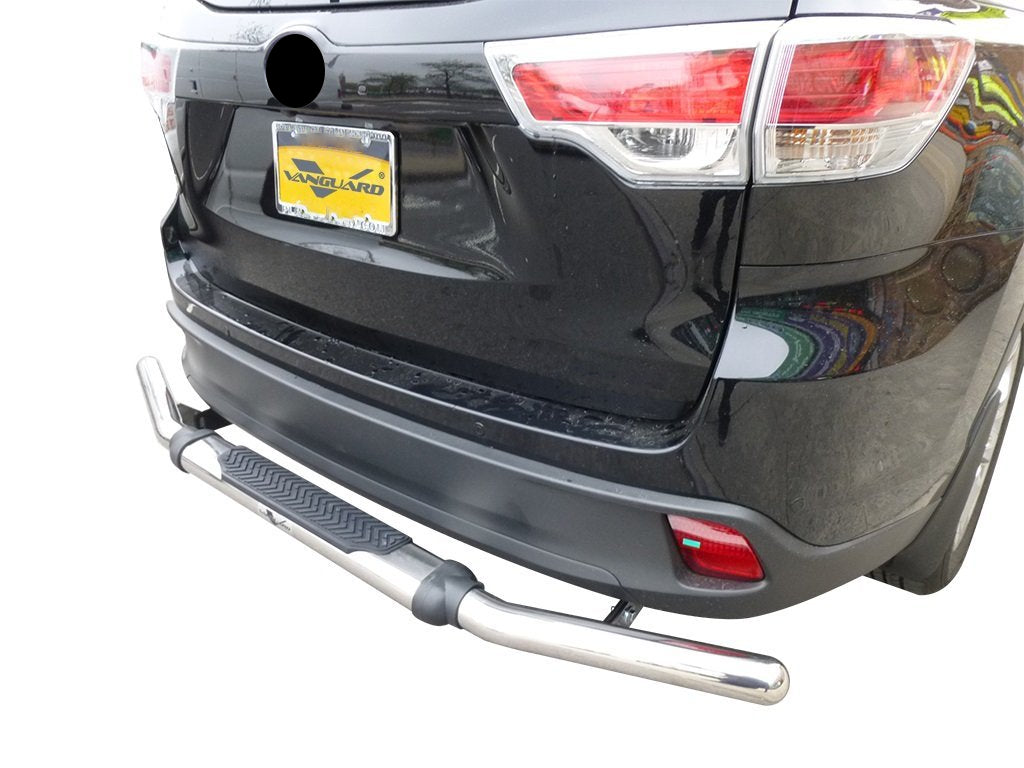 Vanguard Stainless Steel Rear Guards Rear Bumper Guards Bumper Guard for 2001-2019 toyota highlander nan