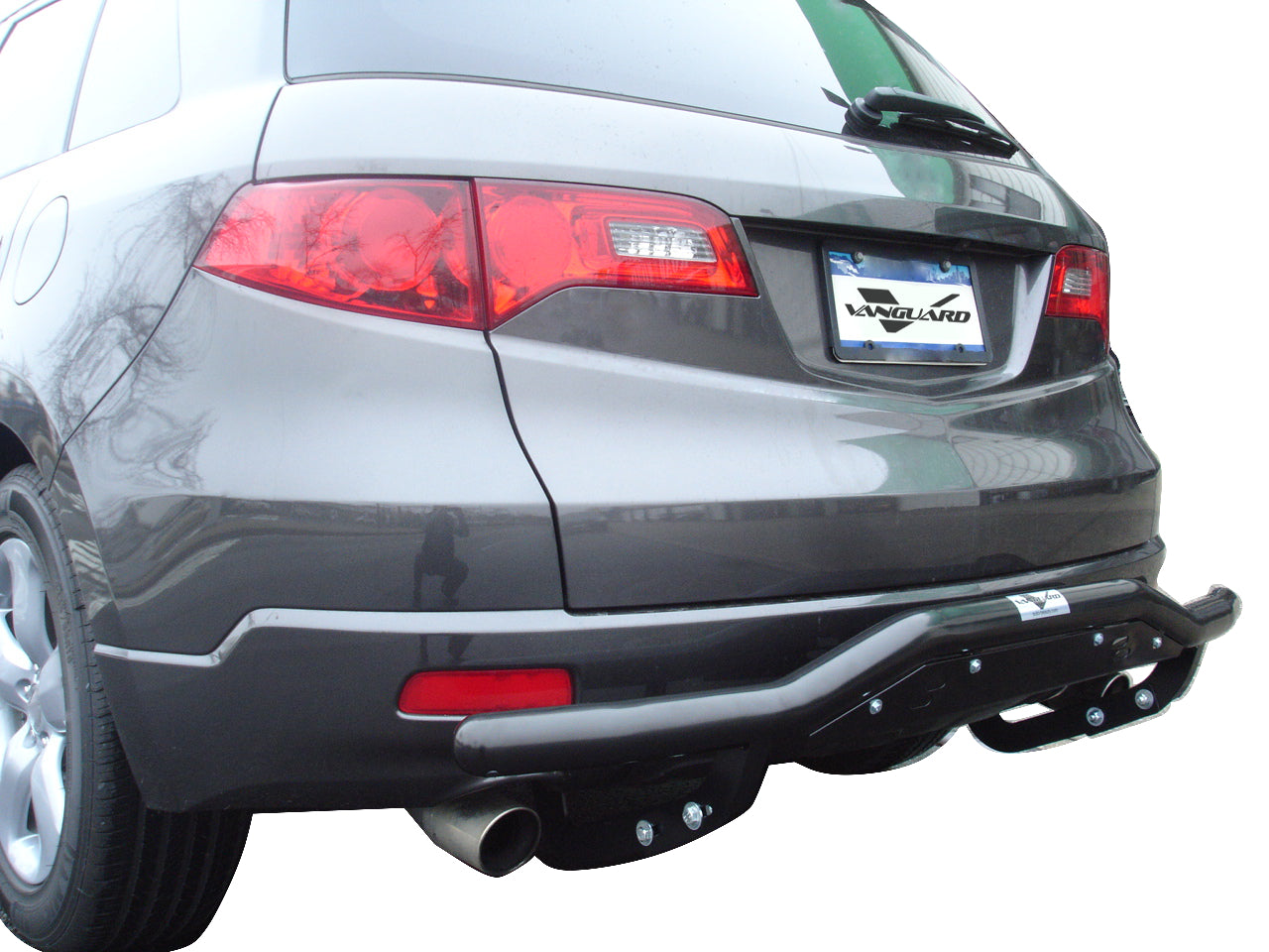 Vanguard Black Powdercoat Rear Guards Rear Bumper Guards Bumper Guard for 2007-2011 honda cr-v nan