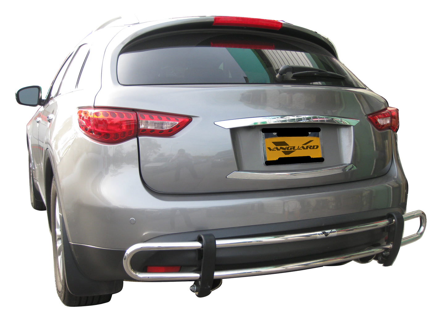 Vanguard Stainless Steel Rear Guards Rear Bumper Guards Bumper Guard for 2014-2017 infiniti qx70 nan