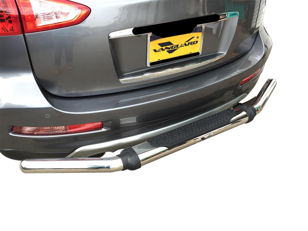 Vanguard Stainless Steel Rear Guards Rear Bumper Guards Bumper Guard for 2014-2017 infiniti qx50 nan
