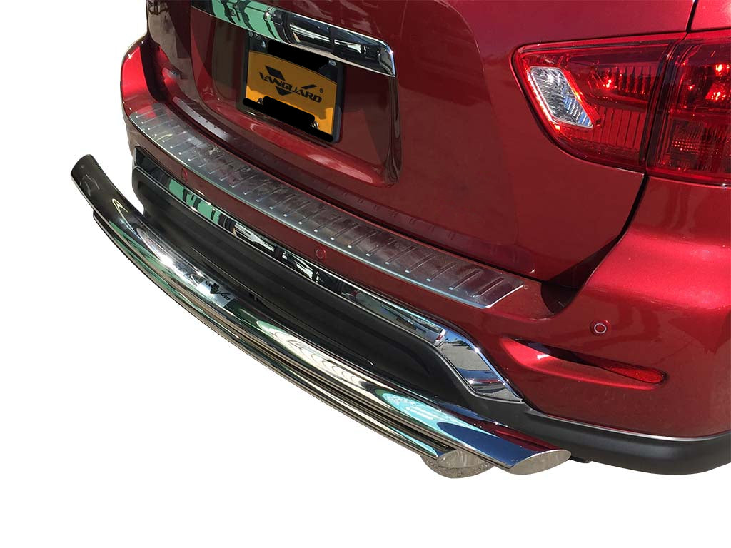 Vanguard Stainless Steel Rear Guards Rear Bumper Guards Bumper Guard for 2014-2020 infiniti qx60 nan