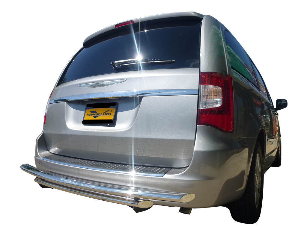 Vanguard Stainless Steel Rear Guards Rear Bumper Guards Bumper Guard for 2008-2020 dodge grand caravan nan