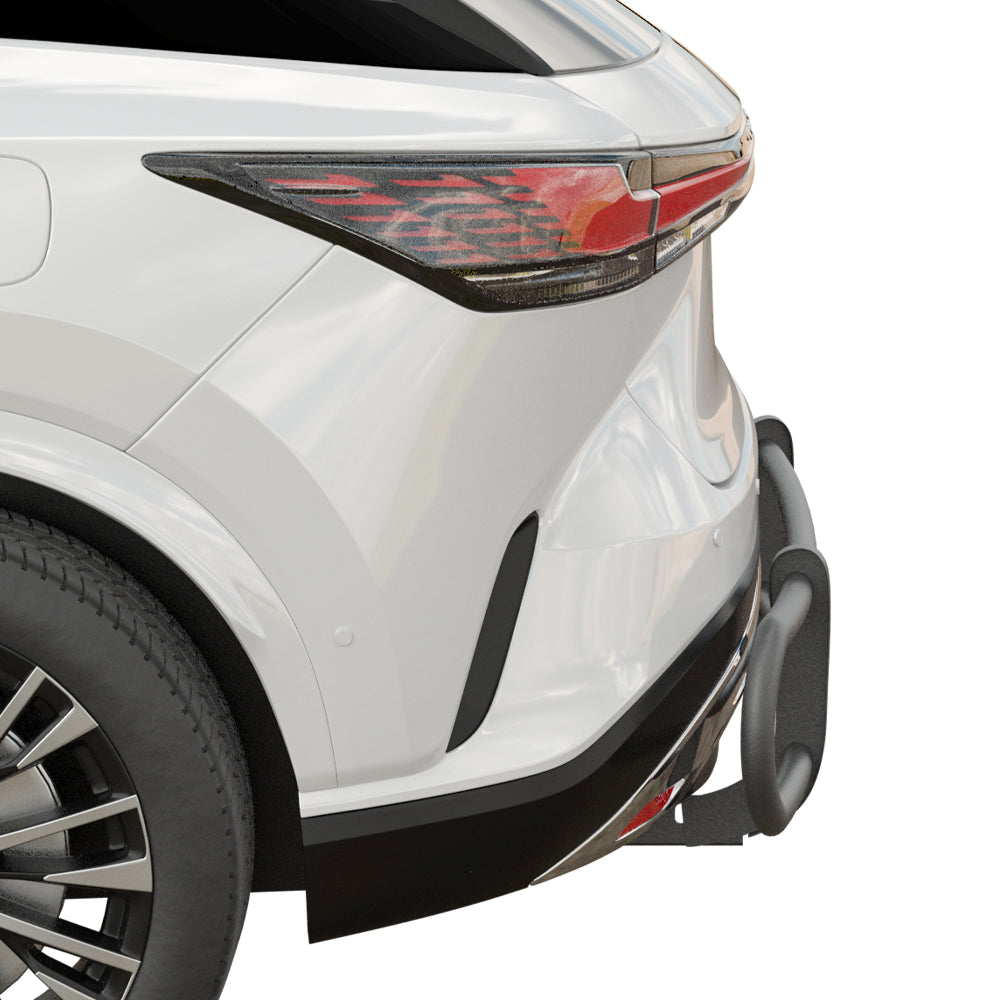 Vanguard Black Powdercoat Rear Guards Rear Bumper Guards Bumper Guard for 2023-2024 lexus rx350
