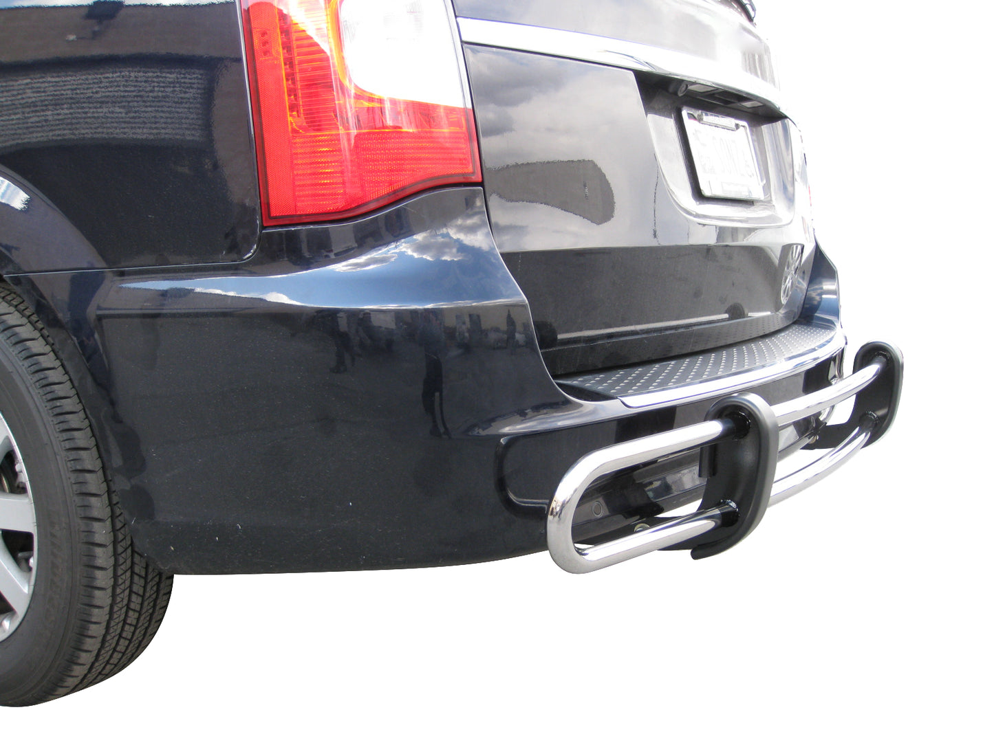 Vanguard Stainless Steel Rear Guards Rear Bumper Guards Bumper Guard for 2007-2016 chrysler town & country nan