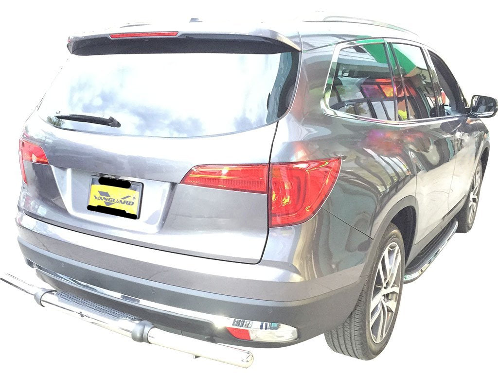 Vanguard Stainless Steel Rear Guards Rear Bumper Guards Bumper Guard for 2009-2015 honda pilot nan