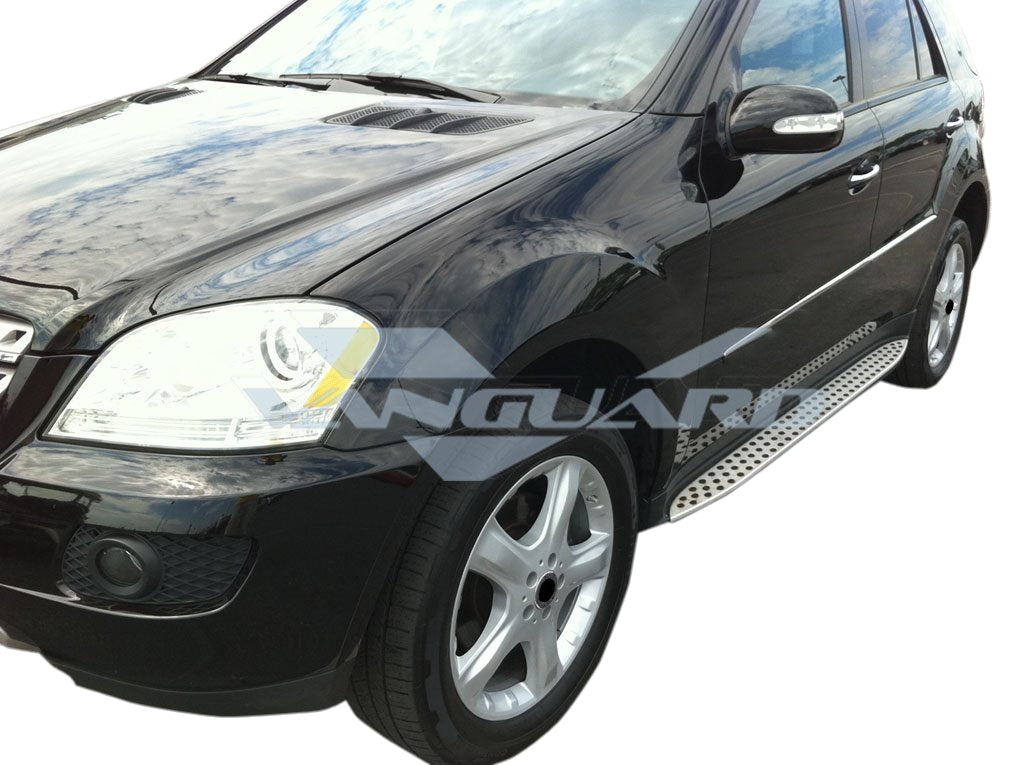 Vanguard Brushed Aluminum Side Steps & Running Boards Running Boards Running Board for 2007-2011 mercedes-benz ml63 amg nan