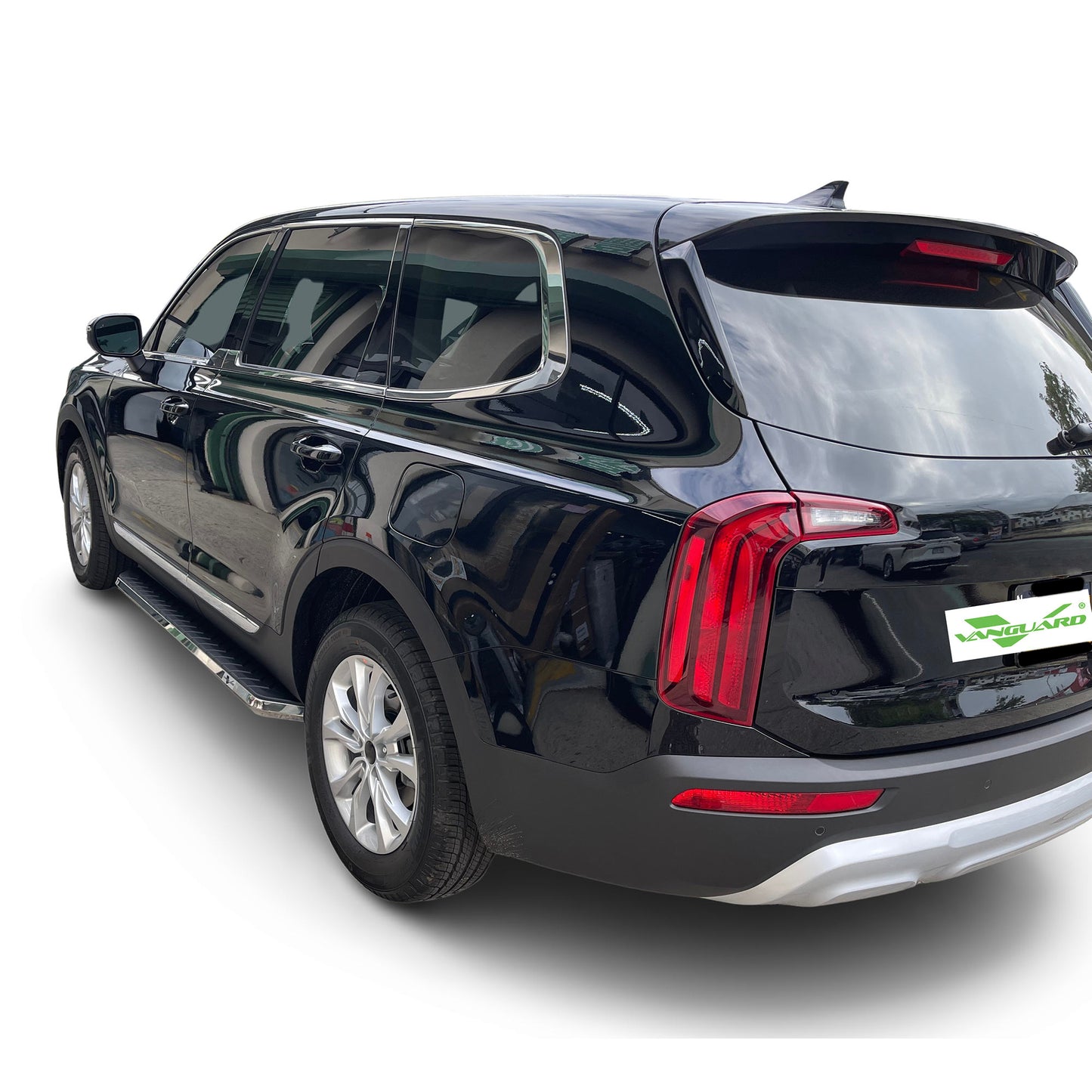 Vanguard Black Side Steps & Running Boards Running Boards Running Board for 2020-2025 kia telluride