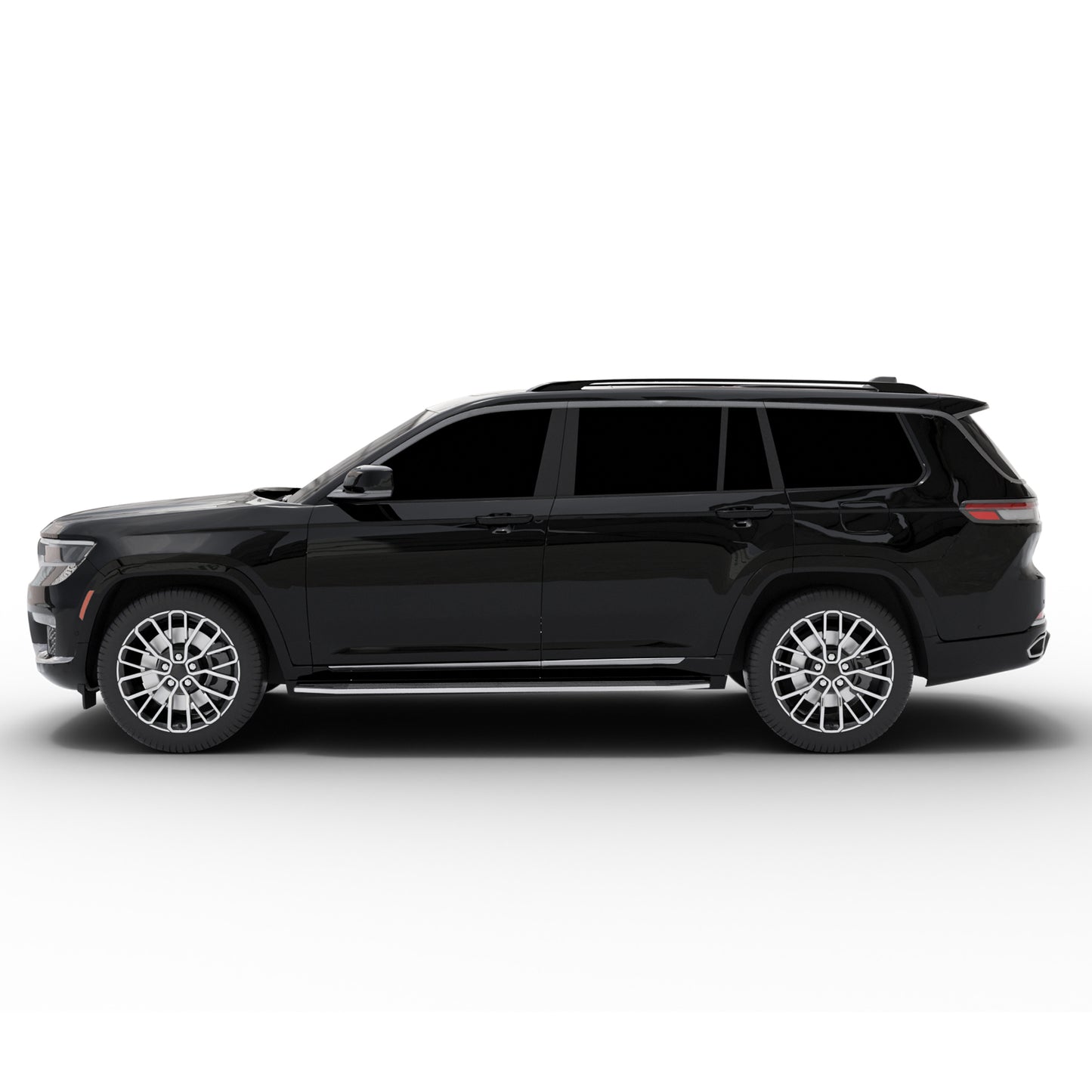 Vanguard Black Side Steps & Running Boards Running Boards Step Nerf Bar for 2022-2024 jeep grand cherokee